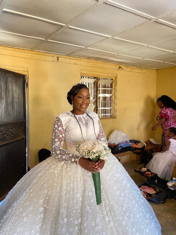 Wedding preparations captured in Vom, Nigeria during morning ceremony