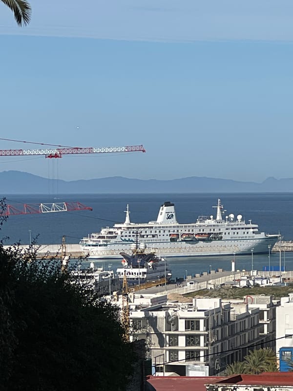 Cruise ship 'Sea' docks at Tangier harbor