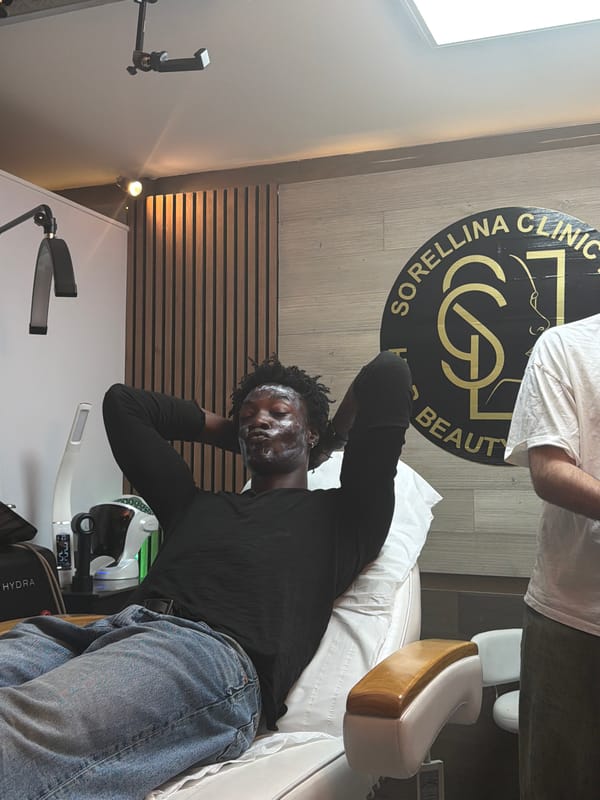 Beauty clinic session at Sorellina, London