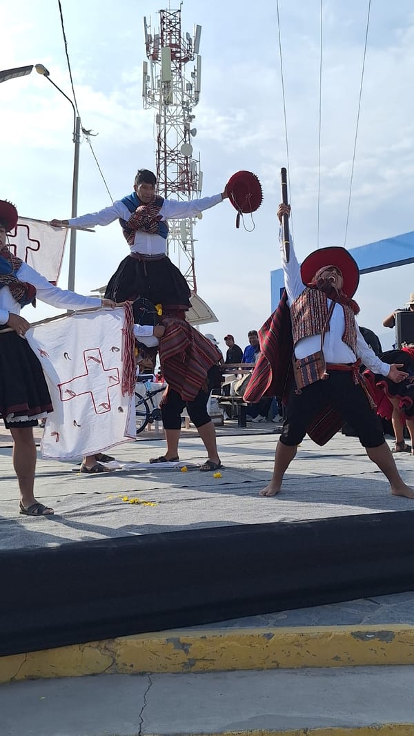 Traditional Peruvian dance performance held in Jacobo Hunter