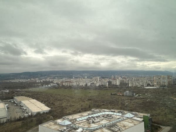 Sofia resident captures city views and selfie from high-rise