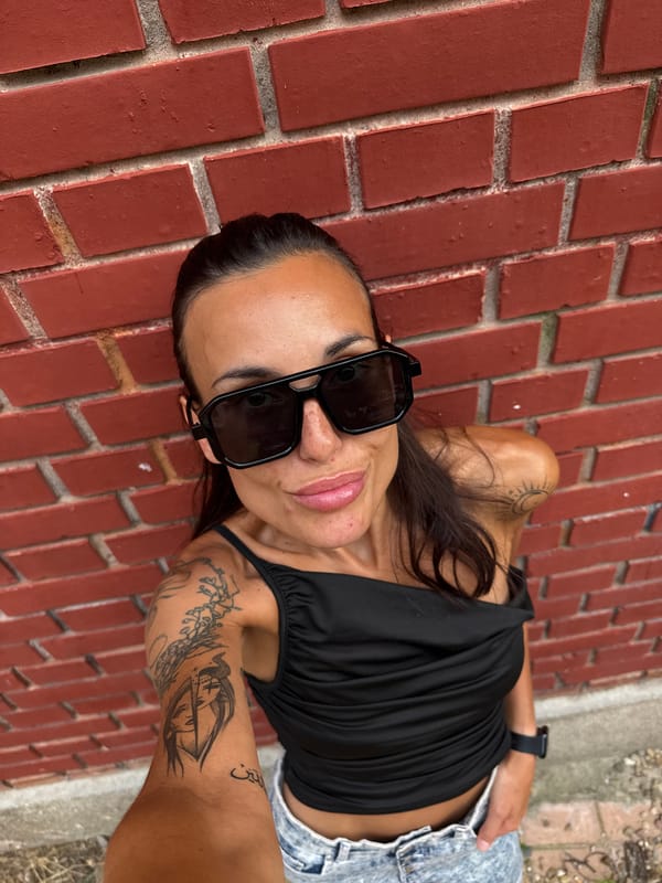 Quick photo session on a brick staircase in Pleven