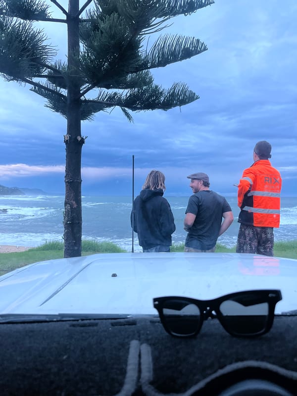 Storm activity recorded at Austinmer Beach with lightning