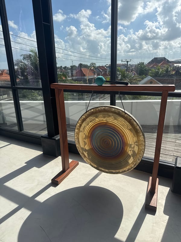Aerial yoga studio in North Kuta with rooftop views