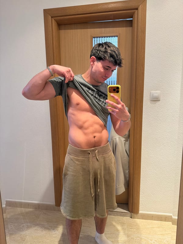 Person takes mirror selfies in Blagoevgrad room