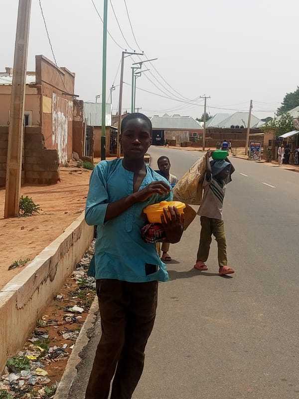 Nigerian street life captured in Tempure, Gombe during morning hours