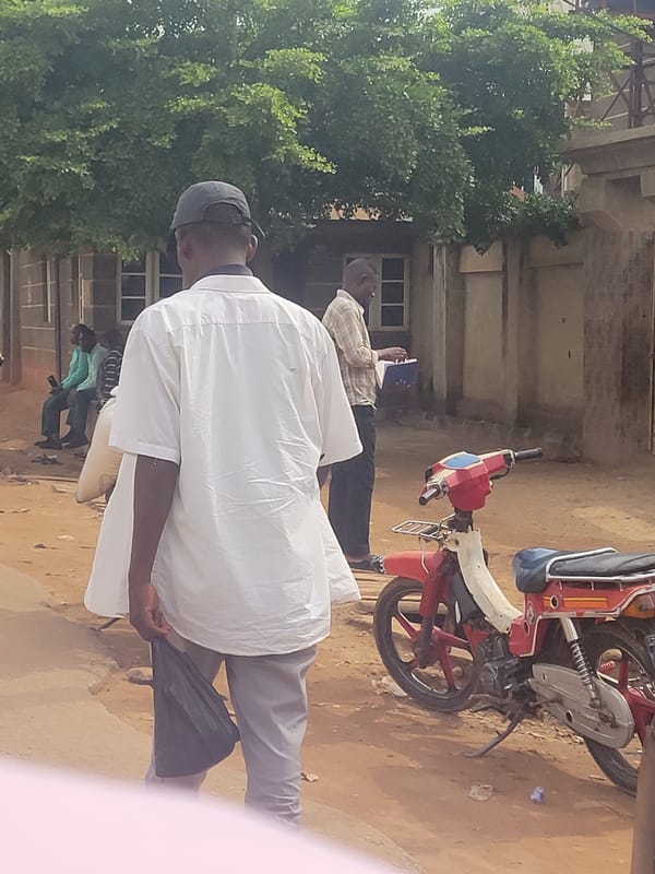 Morning street life documented in Keffi, Nigeria