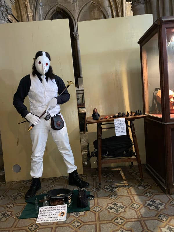 Medieval costume fair held in Gothic venue Buenos Aires