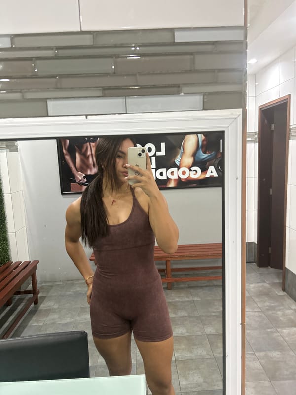 Gym locker room selfies in Porlamar, Venezuela