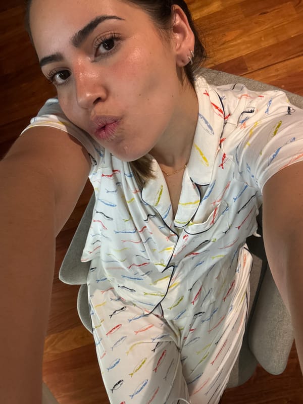 Woman documents nighttime skincare routine in Mexico bedroom