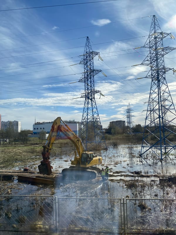 Construction activity observed in Moscow industrial area