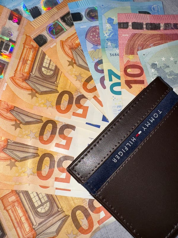 Tommy Hilfiger Wallet With Euro Cash Documented Over Ten Minutes
