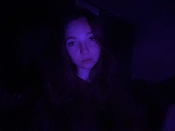 Evening in a moody, lamp-lit room in Mahilyow, Belarus