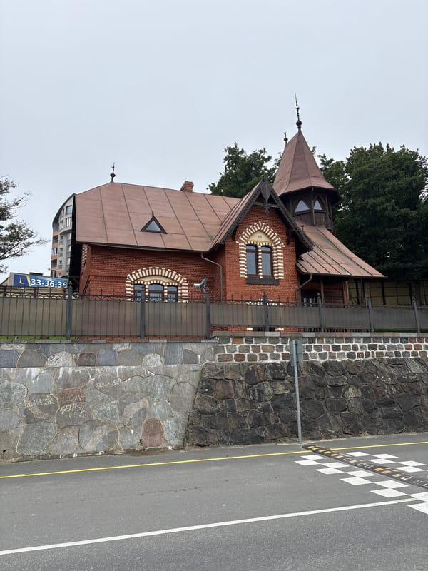 Cloudy morning on the Baltic coast in Pionersky, Russia