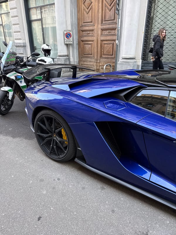 Luxury car exhibition draws crowds to Milan's historic center