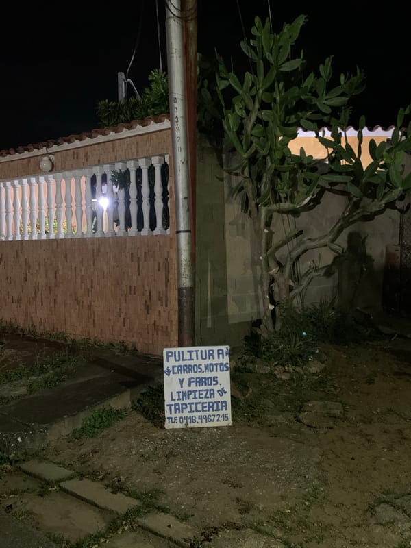 Late Night Street Life Documented in La Tagua Venezuela