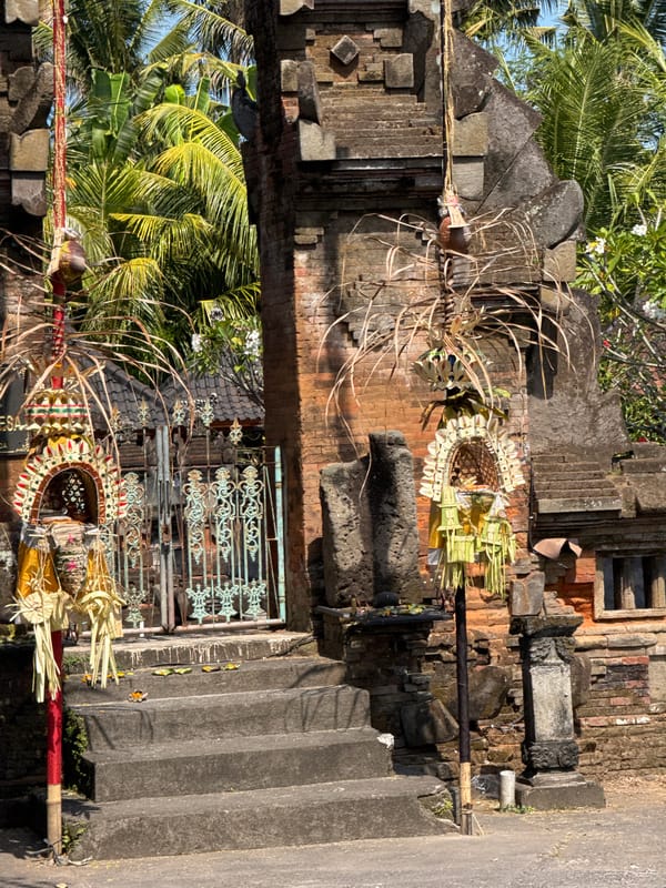 Streets and temple grounds of Blahbatuh, Bali