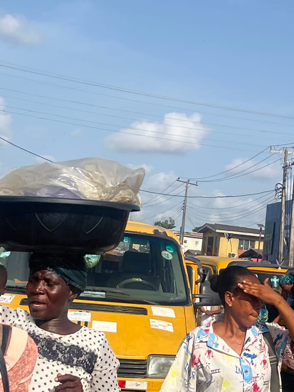 Ordinary street life captured in Egan, Nigeria