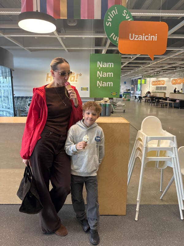 Morning shoppers visit IKEA store in Ulbroka, Latvia