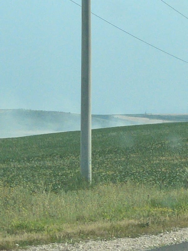 Rural landscape near Comrat, Moldova