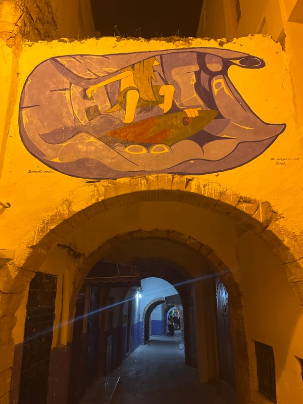 Nighttime street walk documented in Safi, Morocco