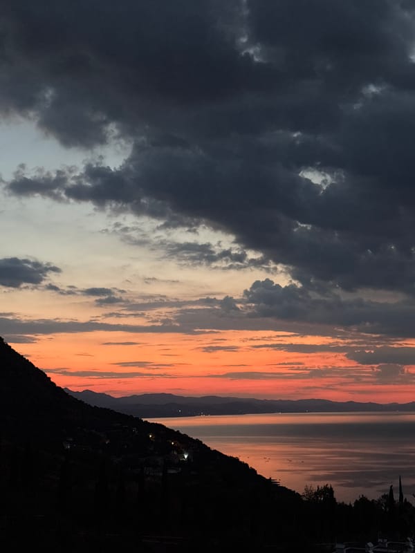 Sunset over the Black Sea, Bondarenkovo coastline