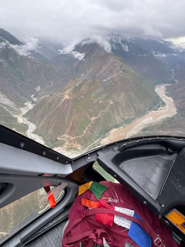 Aircraft passenger captures aerial view over Nepal mountains