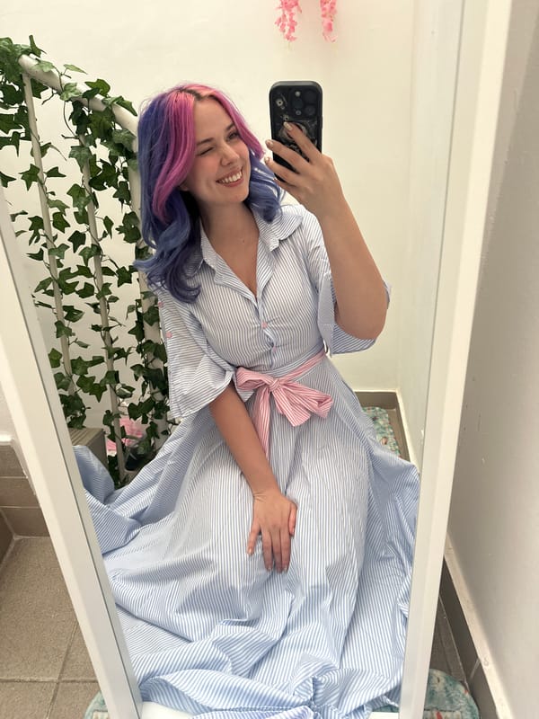 Woman shares cheerful selfies and personal thoughts in Zagreb