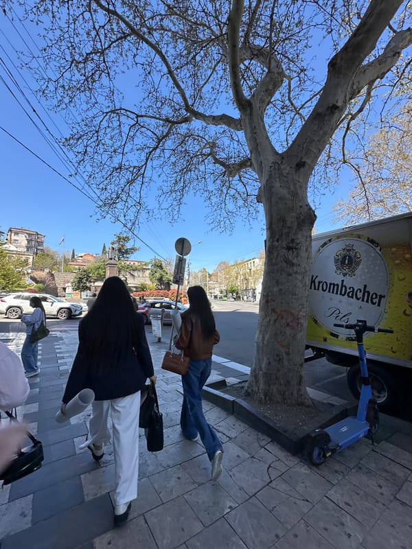 Morning street life documented across Tbilisi, Georgia