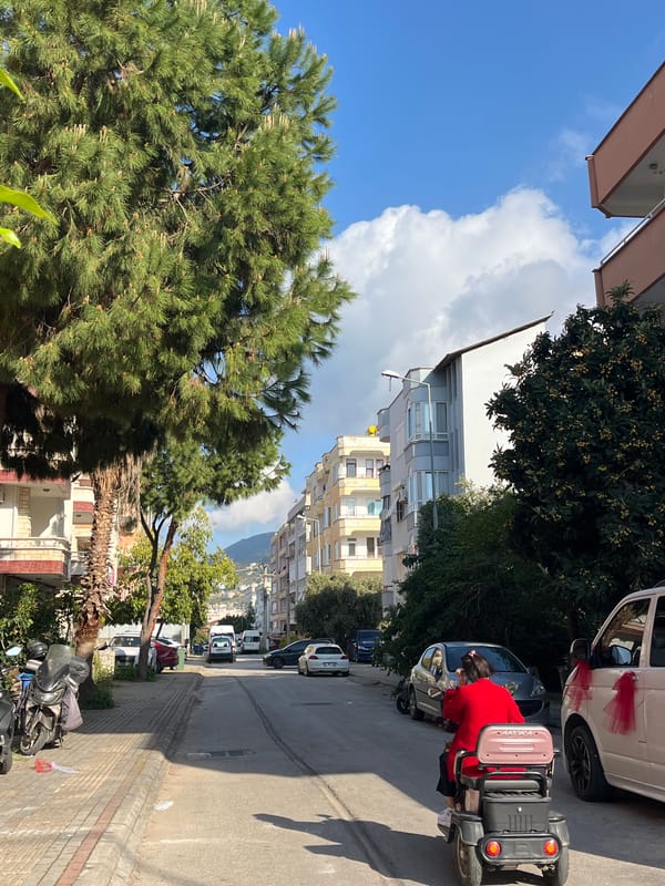 Morning life documented in Alanya, Turkey streets and activities