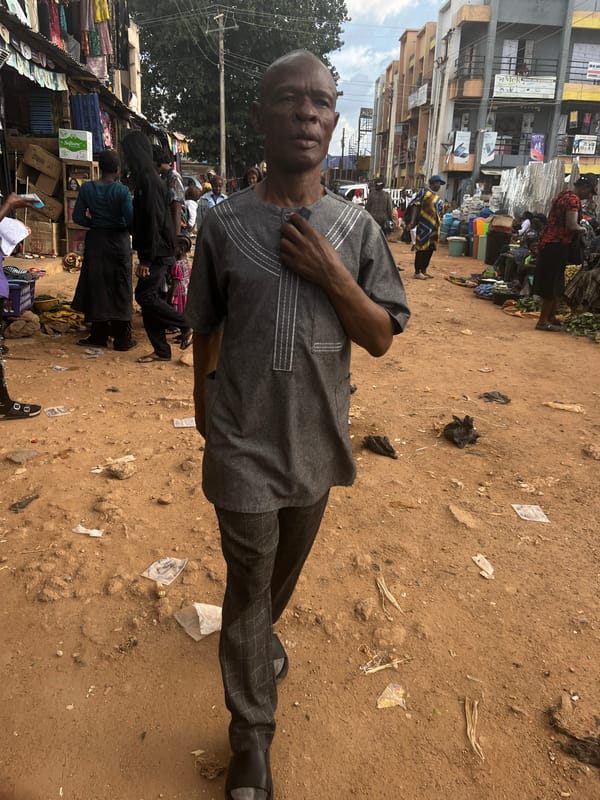 Street market life in full swing across Jos, Nigeria