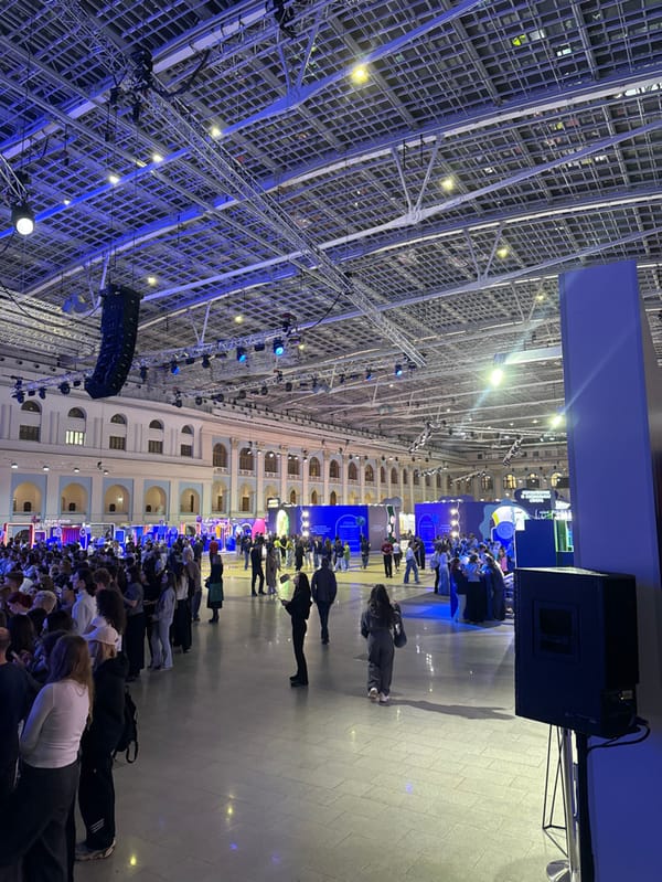 Large indoor event held at historic Gostiny Dvor Moscow