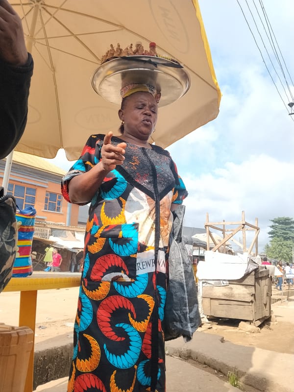 Morning street life documented in Umuode, Nigeria marketplace district