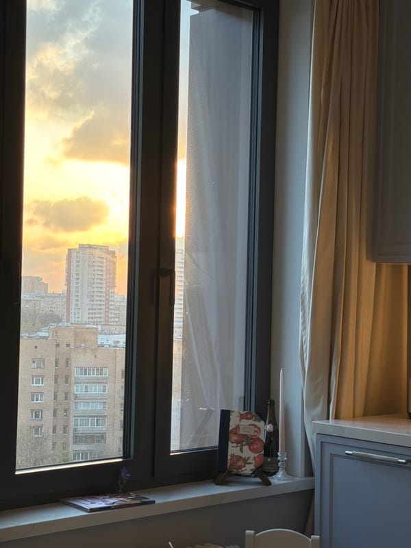 Ordinary Moscow moments: window views, elevator selfies, children playing