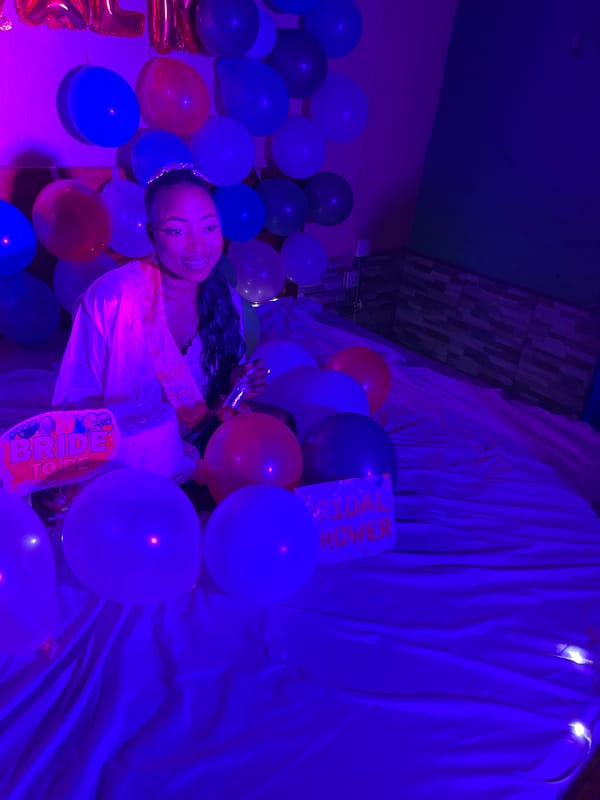 Bride-to-be celebrates with balloons, drinks in Akwanga Nigeria