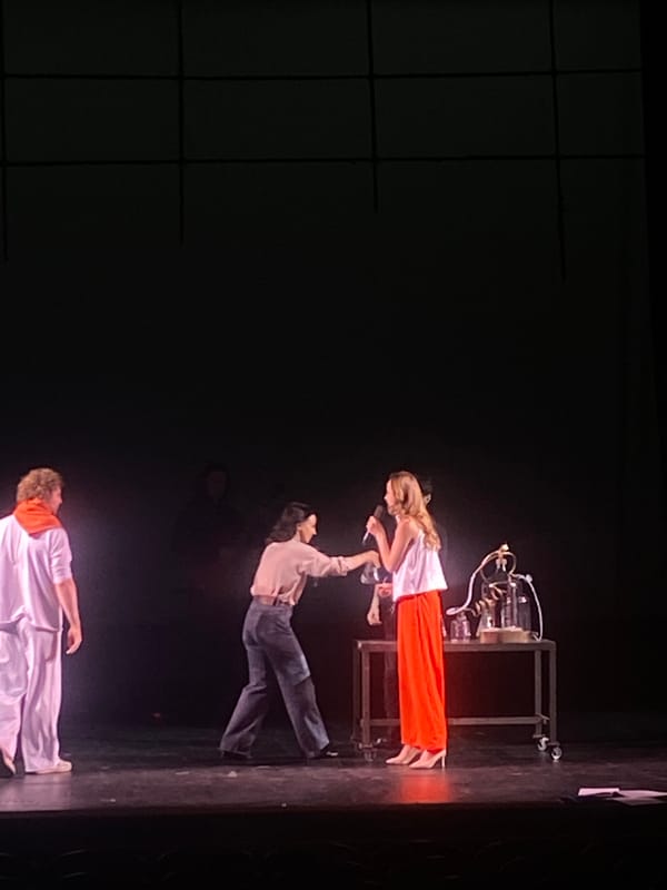 Theatrical science performance staged in Rusanovo, Russia