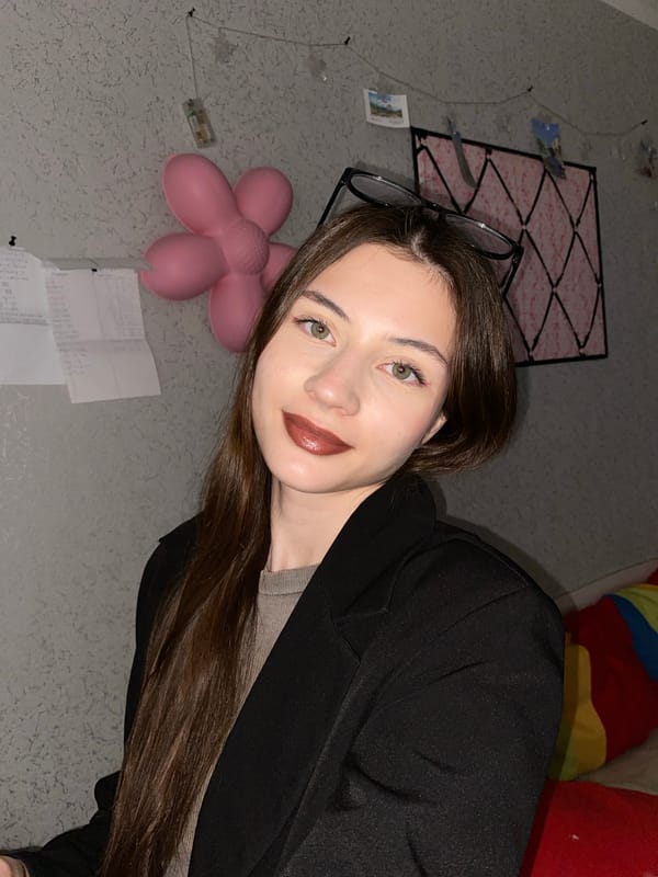 Woman poses for selfie portraits in Votkinsk, Russia