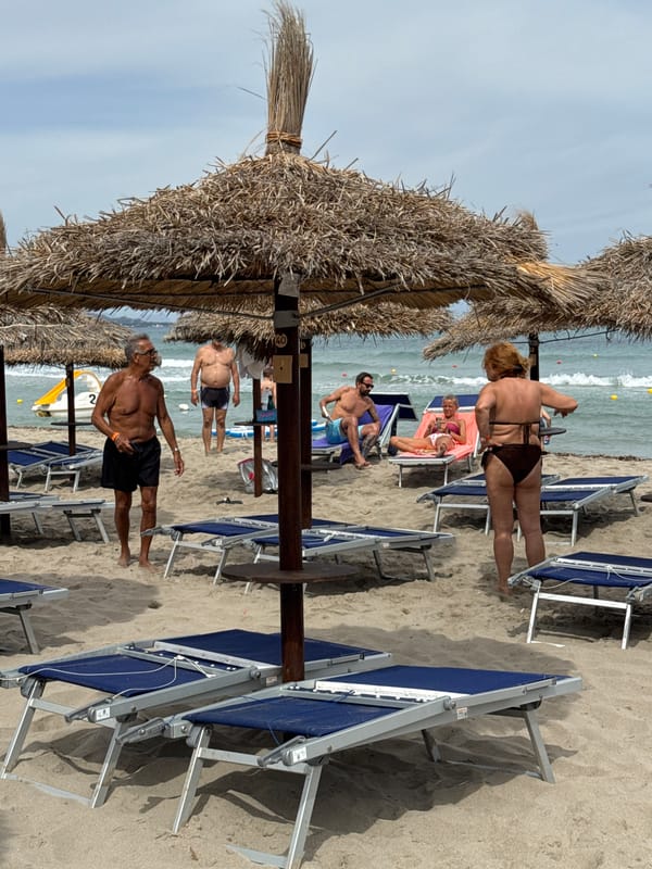 Morning beach fitness class held at Italian resort