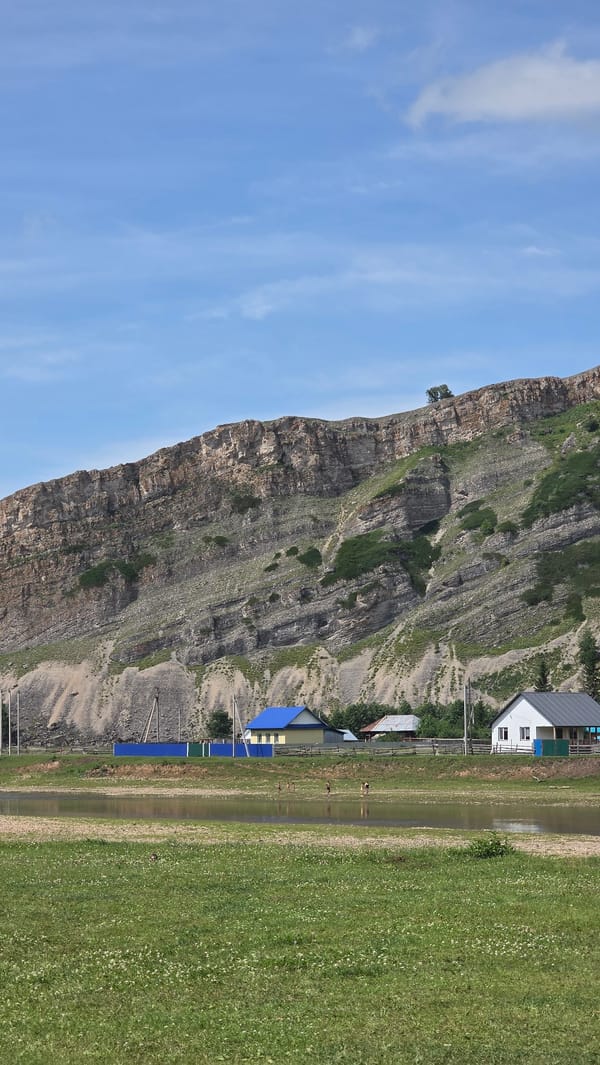 Summer day trip to Tash-Asty's river valley and rocky landscape