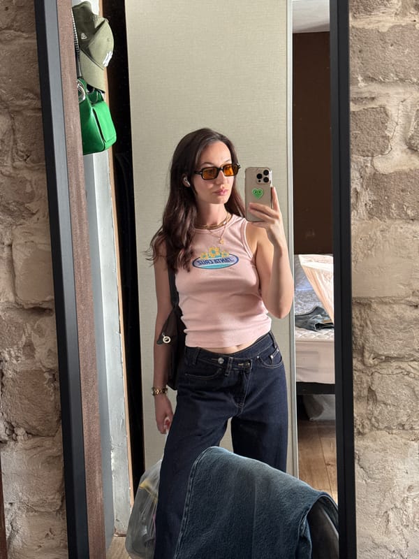 Woman documents morning routine, video call in Tel Aviv