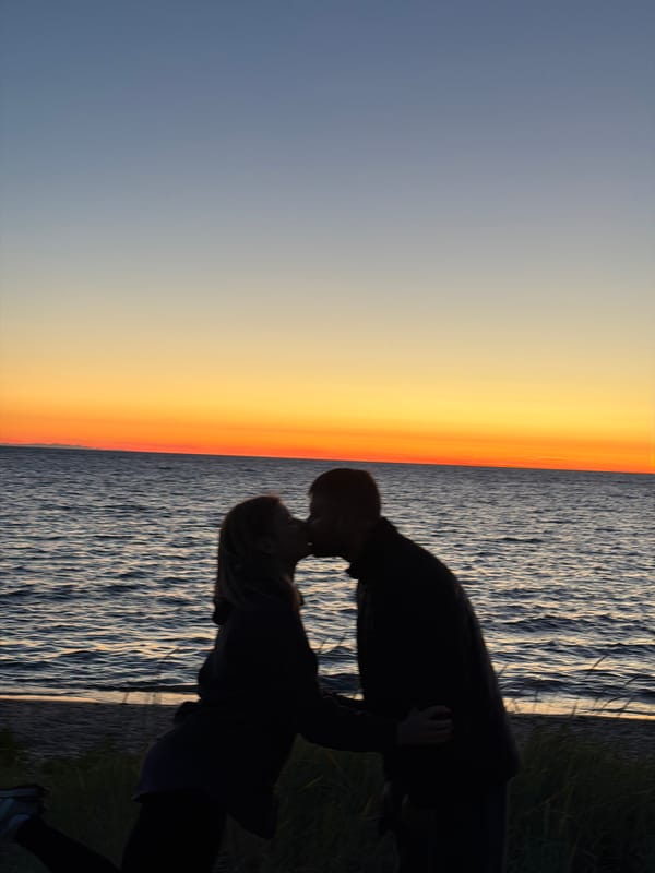 Midsummer evening on the Baltic shore in Laulasmaa
