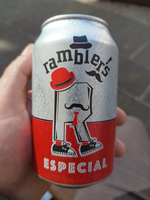 Rambler's Especial beer can spotted in Torrelavega, Spain