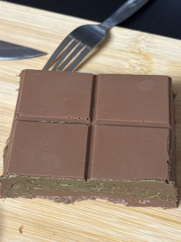 Layered chocolate dessert photographed in Sofia