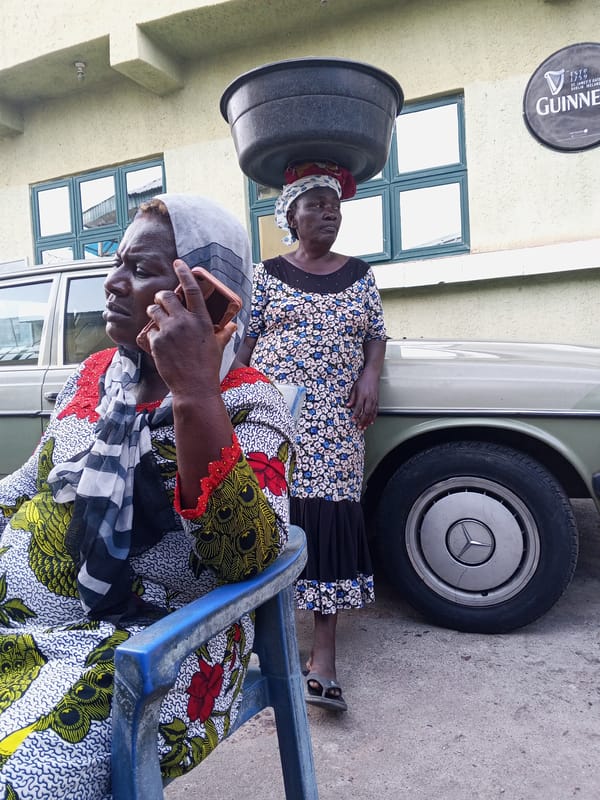 Women gather for casual afternoon socializing in Zango-ndaji, Nigeria