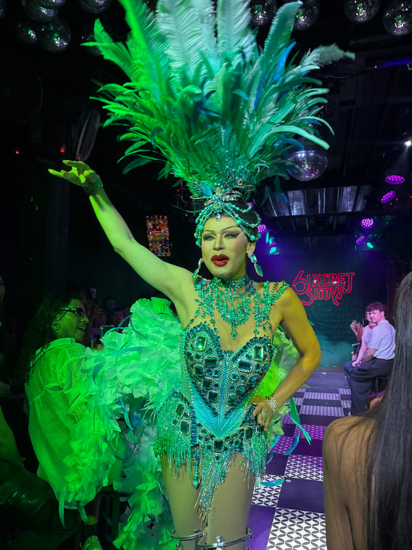 Drag cabaret night at Sixcret, Chiang Mai