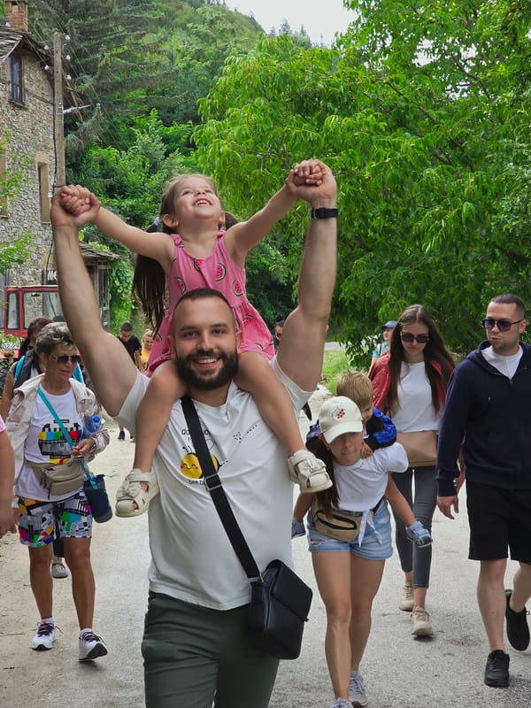 Morning stroll through Kovachevitsa's cobblestone village streets