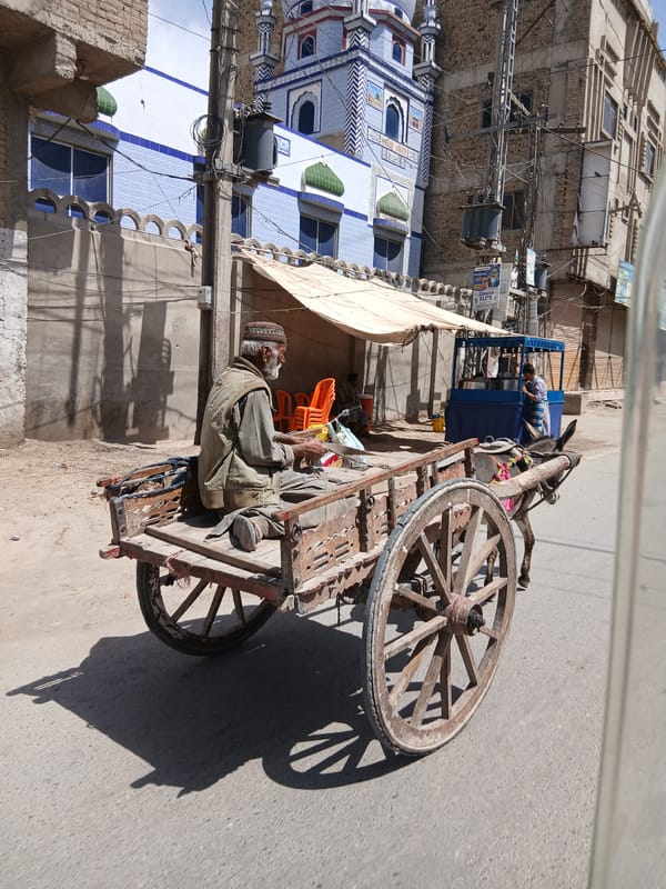 Morning street commerce captured in Quetta, Pakistan