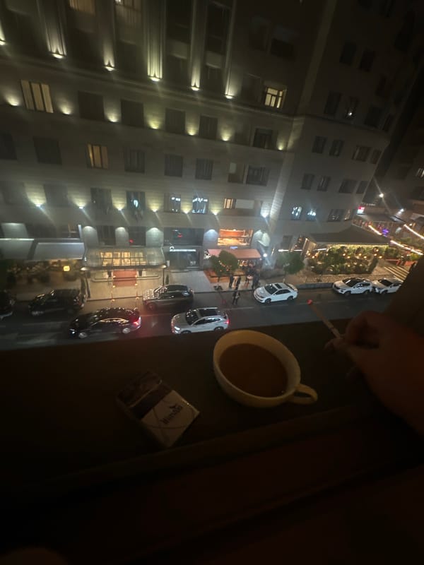 Witness documents evening street life across central Yerevan