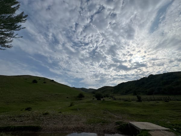 Rural landscape and streams in Kashka-Suu, Kyrgyzstan