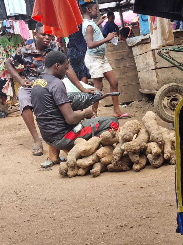 Morning market activity observed in Fegge, Nigeria